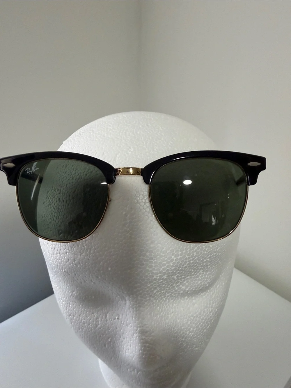 Ray-Ban Black Clubmaster Sunglasses with Black Case and Dark Lenses